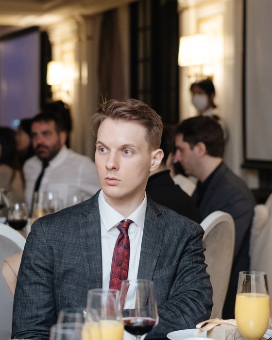 Marcin Lukowicz at a client event